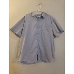 Columbia‎ Mens Extra Large Light Gray Short Sleeve Button Down  Shirt. Outdoors